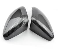 DEMULAX Wing Mirror Covers Caps, pour Vw, pour Golf Mk7.5 R, for G Ti Rearview Cover Side, for Rear View Case Glossy Black Couvercle de rétroviseur latéral pour VW (Carbon Look) (Carbon Look)