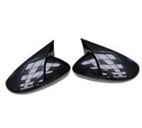 DEMULAX Wing Mirror Covers Caps, pour Vw, pour Golf Vi 5K1 1.4 2008-2012 2Pcs Car Rear View Mirrors Cover Protector Black Auto Rearview Accessories Couvercle de (1 set Carbon pattern)