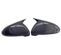 DEMULAX Wing Mirror Covers Caps, pour Vw, pour Jetta Gli 2019-2022 Gloss Black Car Side, for Rearview Cover Rear View Cap Couvercle de rétroviseur latéral pour VW (Carbon Look) (Carbon Look)