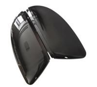 DEMULAX Wing Mirror Covers Caps, pour Vw, pour Passat B7 2012-2016 1 Pair Car Side, for Cover Cap Rear View Automotive Accessories Trim Couvercle de rétroviseur latéral pour VW (Black) (Black)