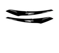DEMUR 2 pièces garniture de décoration de couverture de paupière de sourcil de phare de voiture, for BMW, for série 1 F20 F21 version de base 2011 Sourcils de phare(Glossy Black)