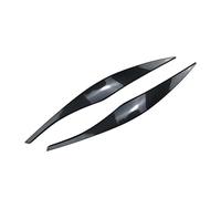 DEMUR Accessoires de décoration de garniture de couverture de sourcil de paupière de phare de voiture, for BMW, for E90 E91 série 3 Sourcils de phare(Carbon Fiber Black)