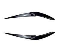 DEMUR Autocollant de garniture de couvercle de paupière de phare avant, for BMW X5 G05 X6 G06 2019 2020 2021 2022 Sourcils de phare(Schwarz)