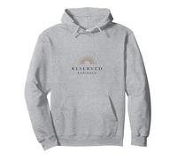 Demure Reserved Radiance | Élégant Sunburst Art Sweat à Capuche, Unisexe pour Adultes, Gris Chiné, M