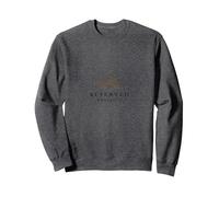Demure Reserved Radiance | Élégant Sunburst Art Sweatshirt, Unisexe pour Adultes, Chiné Foncé, M