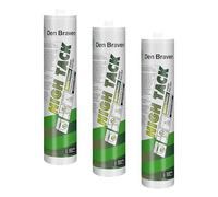 Den Braven HIGH TACK Blanc - Colle Professionnelle de Haute Qualité avec une Adhérence Initiale Extrêmement Elevée - Adhère sur Toutes les Surfaces même Humides - Intérieur & Extérieur - 290ml