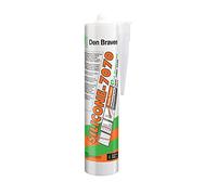 Den Braven - Silicone 7070 + Translucide - Mastic Silicone Neutre Bâtiment et Miroiterie - Joints de Dilatation des Constructions et Des joints de Vitrages - Cartouche de 300ml