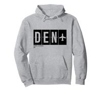 DEN Denver Colorado USA Code aéroport Voyage International Sweat à Capuche