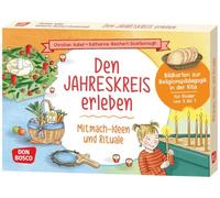 Den Jahreskreis erleben. 30 Mitmach-Ideen und Rituale: Bildkarten zur Religionspädagogik in der Kita. Für Kinder von 3 bis 7. Christliche Feste, Bräuchen & Rituale entdecken