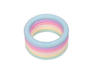DËna - Lot de 6 anneaux d éveil et dentition - Pastel