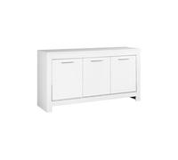 DENAE - Buffet 3 Portes L160cm Laqué Blanc Brillant - LM_MOBILI