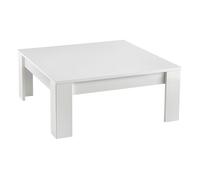 DENAE - Table Basse Carrée 100cm Laquée Blanc Brillant - Altobuy Blanc