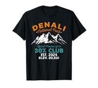 Denali 30 % Club Est 2025 Randonnée Aventure T-Shirt