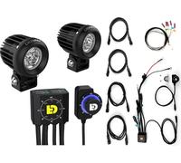 Denali D2 Universal DialDim, kit d éclairage auxiliaire Noir Noir