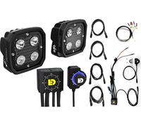 Denali D4 Universal DialDim, kit d éclairage auxiliaire Noir Noir