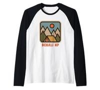 Denali National Park Nature Backpacking Vacation Souvenir Manche Raglan