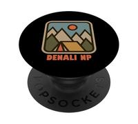 Denali National Park Nature Backpacking Vacation Souvenir PopSockets PopGrip Adhésif