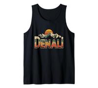 Denali National Park Retro Sunset Vintage années 70 Alaska Débardeur