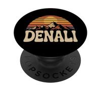 Denali National Park Retro Sunset Vintage années 70 Alaska PopSockets PopGrip Adhésif