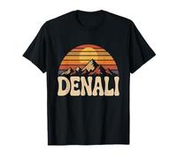 Denali National Park Retro Sunset Vintage années 70 Alaska T-Shirt
