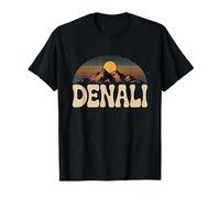 Denali National Park Retro Sunset Vintage années 70 Alaska T-Shirt