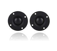 Denash 2Pcs Tweeter Haut-Parleur HiFi Haut-Parleur 30W 6Ω Film de Soie Dôme Tweeter, Diaphragme Vibrant Pure Silky Soft, Diaphragme Vibrant 20mm