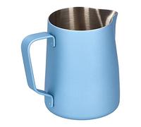 Denash 304 Pouche en Mousse en Acier Inoxydable pour la Mousse de Lait de café, Cuisine Durable pour Baristas, Tasse D'eau à Utiliser dans la Maison [bleu] (350ML)
