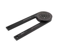 Denash 360 Degrés D'angle D'angle de Mitre Finder Premium en Aluminium Aluminium Protracteur pour Menuiserie, Moteur de Recherche de Lumière Portable pour les Moulures, le Travail de
