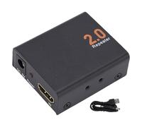 Denash 4K 60Hz HD Multimedia Interface Extender Booster, Signal Stable Transmettant 30 M, Compatible avec 1.x, Répéteur D'amplificateur D'interface Multimédia HD, Coque en Fer, Fiche