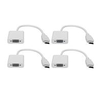 Denash 4PCS Haute Définition du Câble Adaptateur pour Femmes Haute Définition VGA VGA 1080p pour Les Ordinateurs Portables, Fournitures électroniques