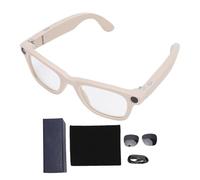 Denash 5.3 Traduction AI Lunettes Intelligentes pour la Lecture de Musique, Appels, Reconnaissance Photo 1080p, Lunettes de Caméra Intelligentes avec Traduction de 25 Langues, Temps
