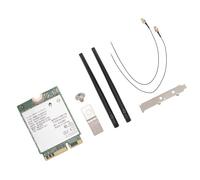 Denash 5G 2400 Mbit/S 6G 5800Mbit / S Adaptateur de Carte WiFi 7 pour Une Transmission de Décharge de Gamification Douce (Carte WiFi 7 avec antenne et Support)