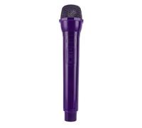 Denash Accessoire de Cosplay de Microphone, Faux Micro à L'échelle 1:1 pour la Pratique de la Parole, Accessoire de Scène Portable Léger pour L'entraînement de Performance de Prise de (Violet foncé)