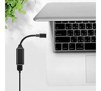 Denash Adaptateur D'interface Multimédia Type C au Câble HD USB 3.1 Câble de Vitesse Rapide, Qui Est Compatible avec Les Ordinateurs Portables, Les Tablettes et Plus de 7,1 Pouces Noirs