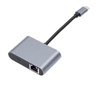 Denash Adaptateur Ethernet de Type C vers RJ45, Adaptateur Réseau Gigabit 2,5 Gbit/s avec Charge Rapide PD et Boîtier en Aluminium, pour Ordinateur Portable 10 11 OS X
