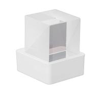 Denash Affichage de Photos 3D en Cristal Holographique à LED, Cube D'hologramme Immersif avec Animations GIF, Station Météo Intelligente, Horloge Numérique, Album D'images
