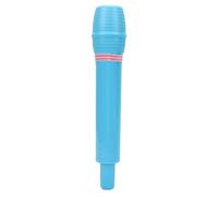 Denash Afficier de Microphone en Plastique, Jouet de Microphone, Simulation de Discours Micro pour Le Cosplay, Faveurs de Fête d'anniversaire, Jeu de Costumes (Blue)