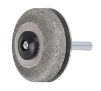 Denash Affûteur de Lame Diamant 100 Grains, Roue D'affûtage de Ciseaux de Tondeuse à Gazon Tout en Métal avec Tige de 5 Mm, pour Perceuse à Main électrique, Tracteur de Pelouse, Outils