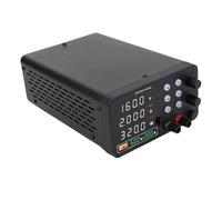 Denash Alimentation électrique Réglementée DC, Stockage de Données de Charge Rapide USB Réglable Rappel OCP Rappel TPS-C1203 0-3A 360W Noir, Support Fast (Prise UE 230V)