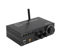 Denash Amplificateur Stéréo 5.1, Amplificateur Numérique HiFi 2.1 Canal avec Télécommande, 50WX2RMS pour Le Théâtre Domestique, Le karaoké et Les Systèmes, Idéal pour (Prise UE)