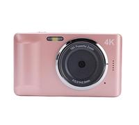 Denash Appareil Photo Numérique 64MP 4K avec Autofocus, 18x Zoom Numérique, Affichage de 2,8 Pouces, Flash pour L'enregistrement de la Vie de Voyage, Ultra High Resolution, Durée de Vie (Pink)