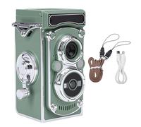 Denash Appareil Photo Numérique Vintage, Portable Style TLR Rétro 2,7 K Vidéo 24 MP Autofocus Vlog, avec Joystick Manuel, pour Débutants, Adolescents et Adultes (Green)