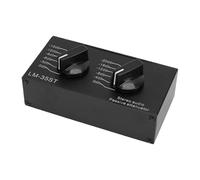 Denash Atténuateur Passif Stéréo Double Canal 6 Modes de Commutation, 3.5mm | Adjustable Sound Attenuator with AV Interface, Aluminum Alloy, for Home Theater, Pro , HiFi Systems
