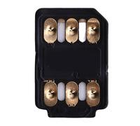 Denash Autocollant Double SIM pour iOS, Carte de Déverrouillage 5G, Double Autocollant SIM pour iOS 13 à 16, Autocollant de Carte de Déverrouillage Double Face avec Un Adhésif Fort