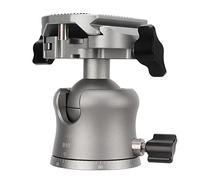 Denash B10 Tête de Balle en Alliage en Aluminium avec Plat de Rééducation Rapide pour Monopode de Trépied, Tête de Balle de Photographie Panoramique pour Tirer, Charge de 8 Kg pour Caméras DSLR,