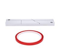Denash Bloc D'épissure de Ruban de 1/4 Pouce, Compatible avec L'ouverture de Bobine à Bobine Revoxsonido de 10 Pouces, Ensemble D'épissure de Ruban Professionnel avec Plaque de (rouge)