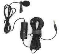 Denash by-M1 Pro Lavalier Microphone Portable à Haute fidélité - Renvers Tonal Clamp/Holder Microphone pour Les Interviews de Téléphone Portable de L'appareil Photo pour Les Repas de Célébrités en