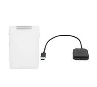 Denash Câble Adaptateur de Disque Dur avec Lecture à Grande Vitesse et Boîte de Protection pour 2,5 Pouces de HDD/SSD de 3,5 Pouces, Adaptateur de Puissance Noire, pour 98 SE/ME / 2000 / XP /