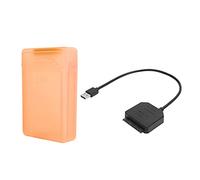 Denash Câble Adaptateur de Disque Dur avec Lecture à Grande Vitesse et Boîte de Protection pour 2,5 Pouces de HDD/SSD de 3,5 Pouces, Adaptateur de Puissance Noire, pour 98 SE/ME / 2000 / XP /