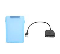 Denash Câble Adaptateur de Disque Dur avec Lecture à Grande Vitesse et Boîte de Protection pour 2,5 Pouces de HDD/SSD de 3,5 Pouces, Adaptateur de Puissance Noire, pour 98 SE/ME / 2000 / XP /